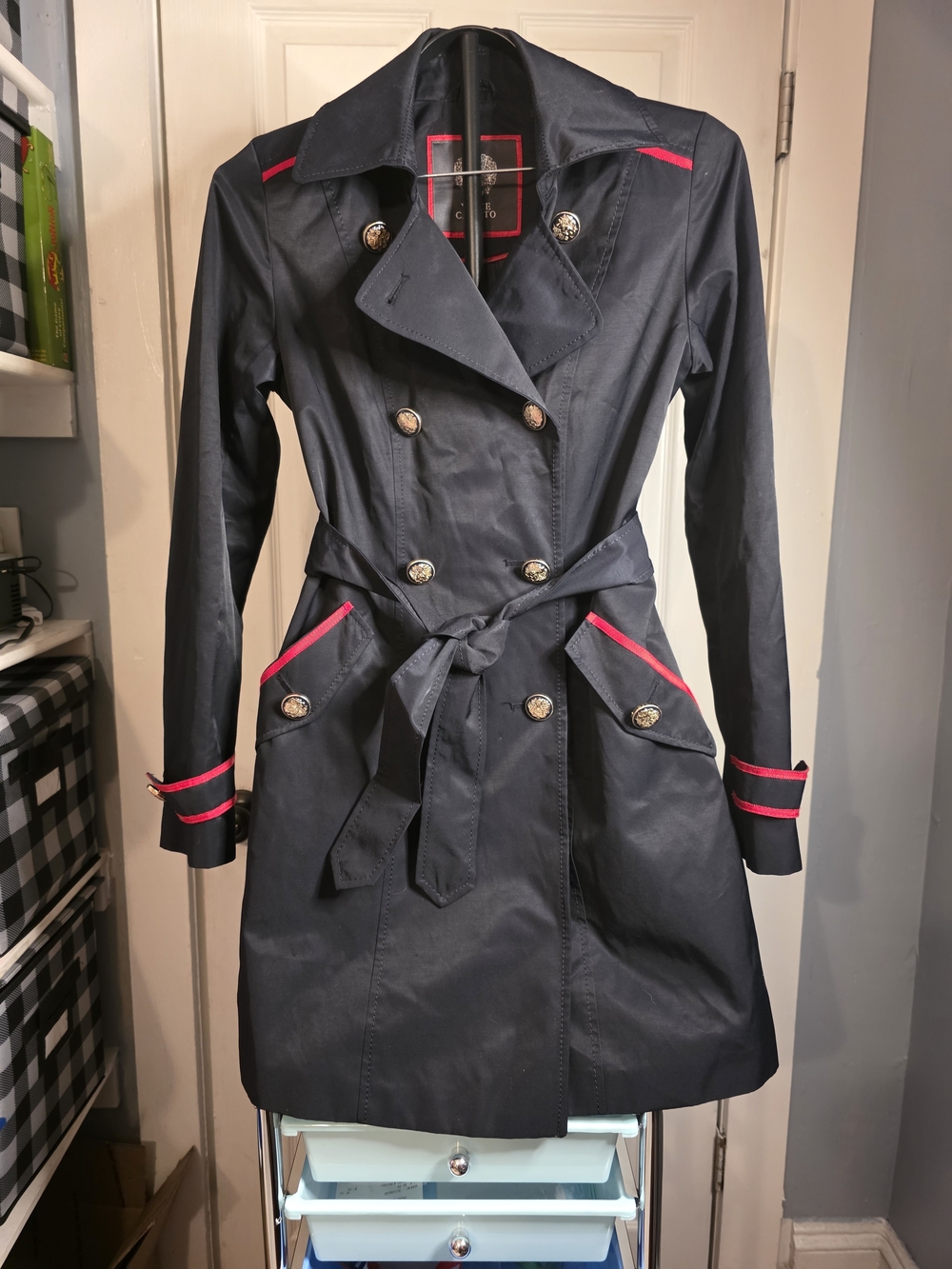 Women’sVince Camuto Navy Trench Coat